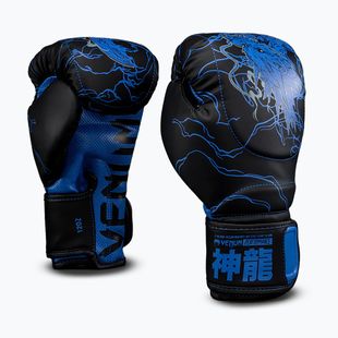 Boxerské rukavice Venum Thunder Dragon Boxing black/royal blue