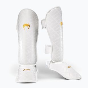 Chrániče holení Venum Contender 1.5 XT 3D Shin white/gold