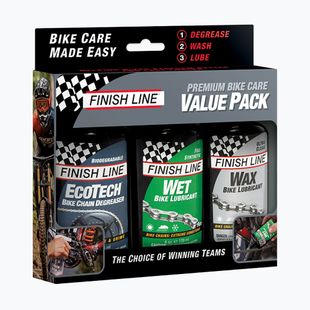 Sada Finish Line Premium Bike odmašťovač + Olej Cross Country + Olej KryTech 120 ml