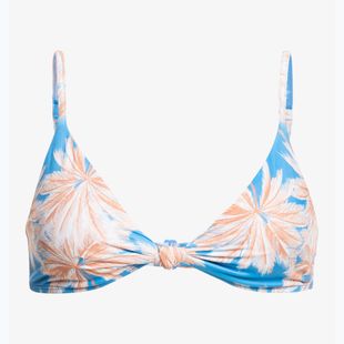 Horní díl plavek ROXY Love The Surf Knot 2021 azure blue palm island