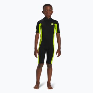 Dětský plavecký neopren  Billabong 2 mm Foil BZ FL fluro lime