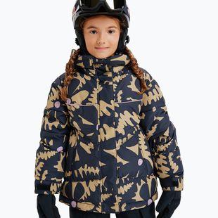 Dětská snowboardová bunda ROXY Askamoon fennel seed/big flower Rg