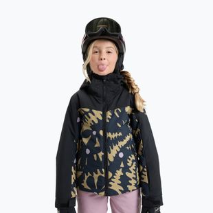 Dětská snowboardová bunda ROXY Free Jet Block fennel seed big/flower rg