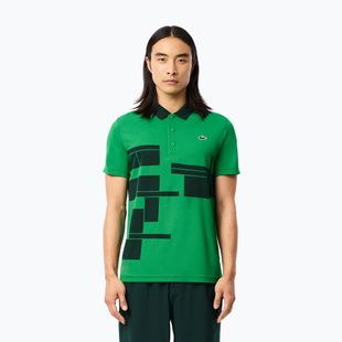 Tenisová polokošile Lacoste DH2568 fluorine green/sinople