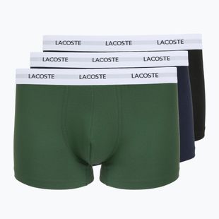 Pánské boxerky Lacoste 5H5150 3 páry black/green/navy blue