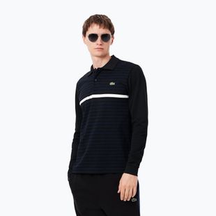 Pánské polo tričko Longsleeve Lacoste Polo PH9776 black/navy blue