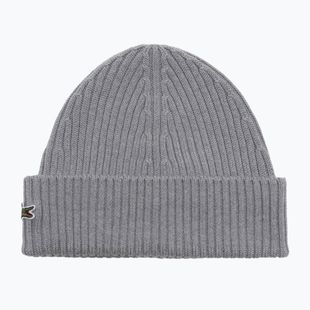 Pánská zimní čepice Lacoste RB0001 silver chine