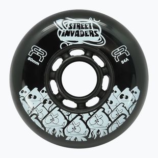 Kolečka na kolečkové brusle FR Skates Street Invaders Wheels 80mm/84A X4 black/black