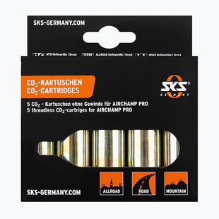 Plynové kartuše pro pumpičku na kolo SKS Co2 Airchamp Pro 16 g 5 ks.