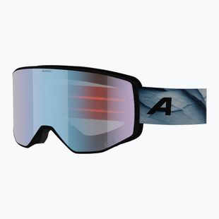 Lyžařské brýle Alpina Venet M Q-Lite black/blue matt