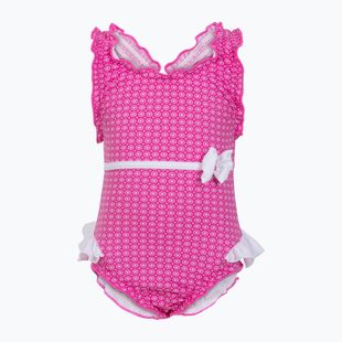 Dětské jednodílné plavky Fashy 1547 Babies Little Stars z pieluszką pink