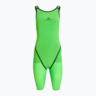 Dámské jednodílné plavky aquaFeel Neck to Knee Speedblue neon green