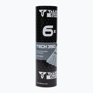Talbot-Torro Tech 350 badmintonové rakety, nylon 6 ks, bílá 479102
