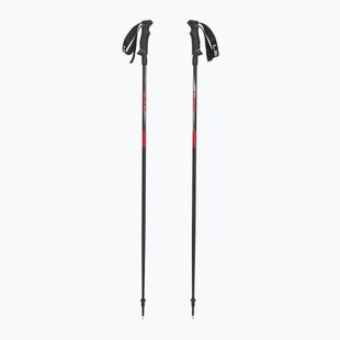 Lyžařské hole LEKI Hot Shot anodized black/eloxal gray/eloxal red