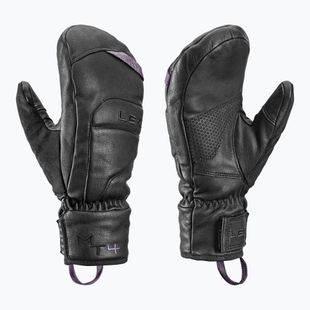 Dámské lyžařské rukavice LEKI Montera Prime Women Mitt black/blackberry gray