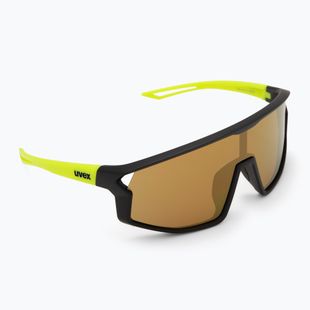 Dětské sluneční brýle UVEX Skyryse Jr black/yellow matt/mirror yellow