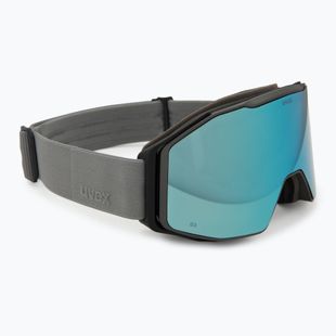 Lyžařské brýle UVEX Gravity FM rhino matt/mirror ice/green/clear