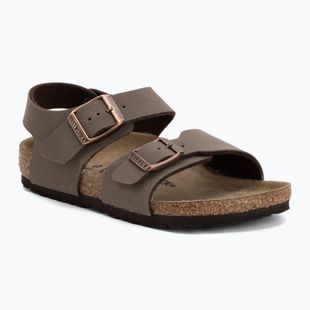 Dětské sandály BIRKENSTOCK New York Birkibuc Narrow mocha