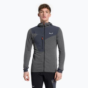 Salewa pánská trekingová mikina Puez 2 Dry Hood FZ šedo-černá 00-0000027221