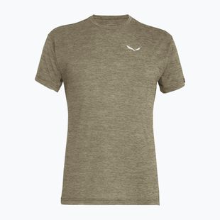 Salewa Puez Melange Dry pánské trekingové tričko dark olive melange