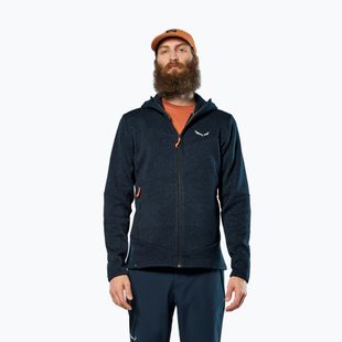Pánská trekingová mikina Salewa Puez Rocca Polarlite Hood navy blazer
