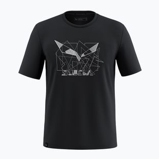 Pánské tričko Salewa Eagle Geometric black out