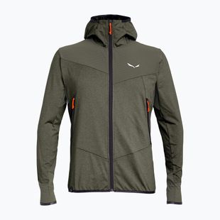 Pánská trekingová mikina Salewa Agner Hybrid PL/DST FZ Hoody faded green melange/0910