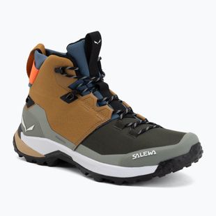 Pánské trekové boty Salewa Puez 2 Mid Ptx golden brown/shadow