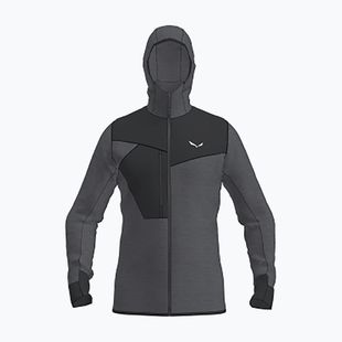 Pánská trekingová mikina Salewa Puez 2 Dry Hood Fz black out melange/0910