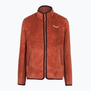 Dámská trekingová mikina Salewa Puez Warm Full Zip etruscan red