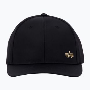 Pánská kšiltovka Alpha Industries Metal Label black/shiny gold