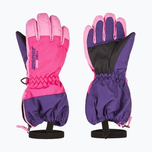 Dětské lyžařské rukavice ZIENER Levio As Minis dark purple