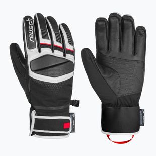 Lyžařské rukavice Reusch Mastery black/white/fire red