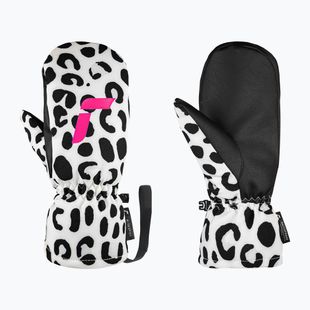 Dětské lyžařské rukavice Reusch Carter R-Tex XT Junior Mitten white/grey leopard