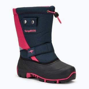 Juniorské sněhule  KangaROOS Kanga-Bean II dk navy / daisy pink