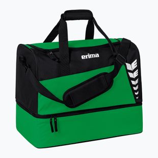 Tréninková taška ERIMA Six Wings Sports Bag With Bottom Compartment 94,5 l emerald/black