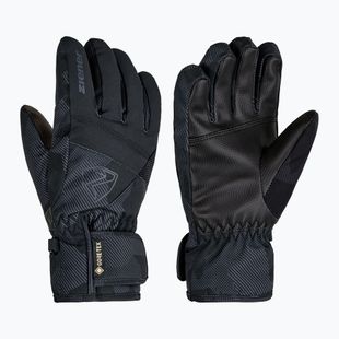 Dětské lyžařské rukavice Ziener Leif-Z GTX black/gray ink camo