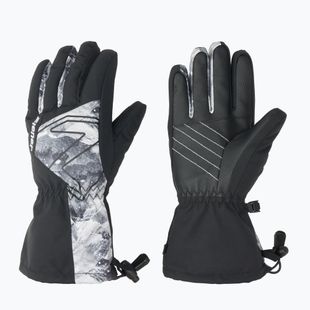 Dětské lyžařské rukavice ZIENER Laval Aquashield AW black/grey mountain
