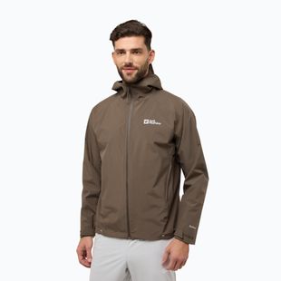 Pánská bunda do deště Jack Wolfskin Prelight 2L Ins cold coffee