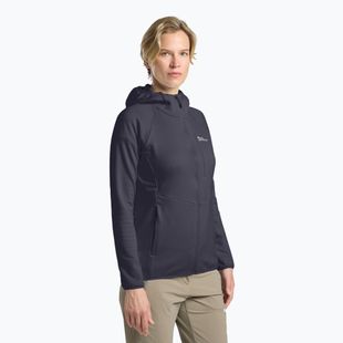 Dámská fleecová mikina Jack Wolfskin Kolbenberg Hooded Full Zip graphite