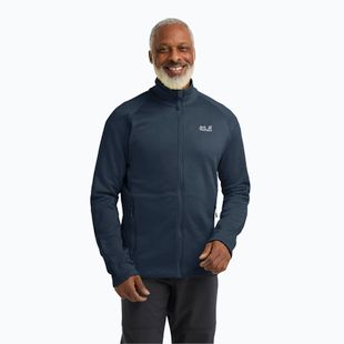 Pánská trekingová mikina Jack Wolfskin Peak District Full Zip midnight sky