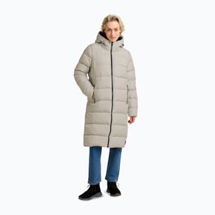 Dámský péřový kabát Jack Wolfskin Frozen Palace pale sand