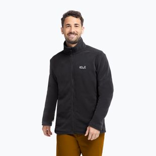Pánská fleecová mikina Jack Wolfskin Taunus 200 Full Zip black