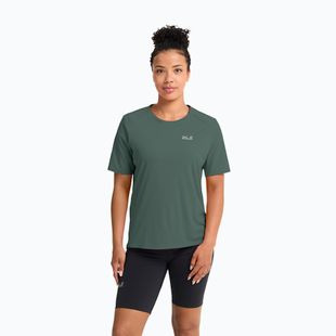 Dámské trekové tričko Jack Wolfskin Prelight Suncool Duro sago palm