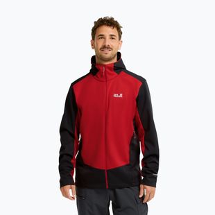 Pánská softshellová bunda Jack Wolfskin Skyvail siren red
