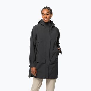 Jack Wolfskin dámská bunda do deště Goldgewann Parka černá 1115731_6350_002