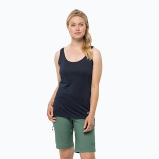 Dámské trekingové tričko Jack Wolfskin Pack & Go Tank tmavě modré 1807283
