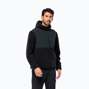 Pánská fleecová mikina Jack Wolfskin Felslicht Hooded night blue