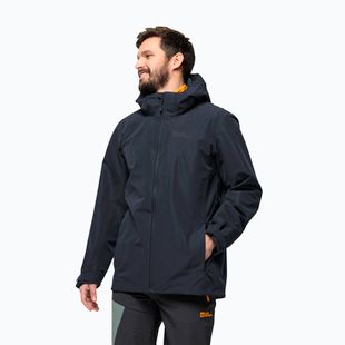 Pánská bunda do deště Jack Wolfskin Fernblick 2L night blue