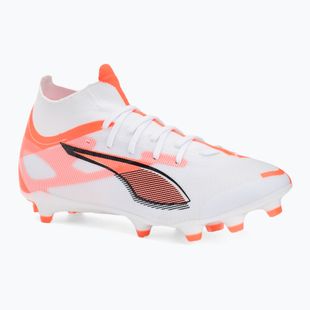 Pánské kopačky PUMA Ultra 5 Match+ FG/AG puma white/puma black/glowing red